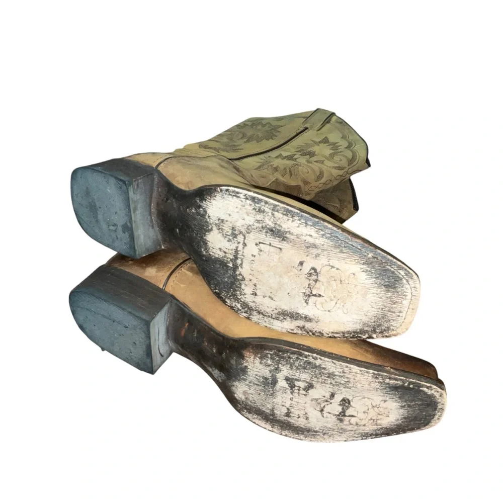 Men’s Ariat Brown Heritage Western Pointed Toe Boot Size 10 - Picture 3 of 4